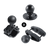 Ram Mounts Round Base With Steel Reinforced Post - D-Ball (2.25"), 2.5" Diameter, 4-Hole Amps - Ramd254Uin1