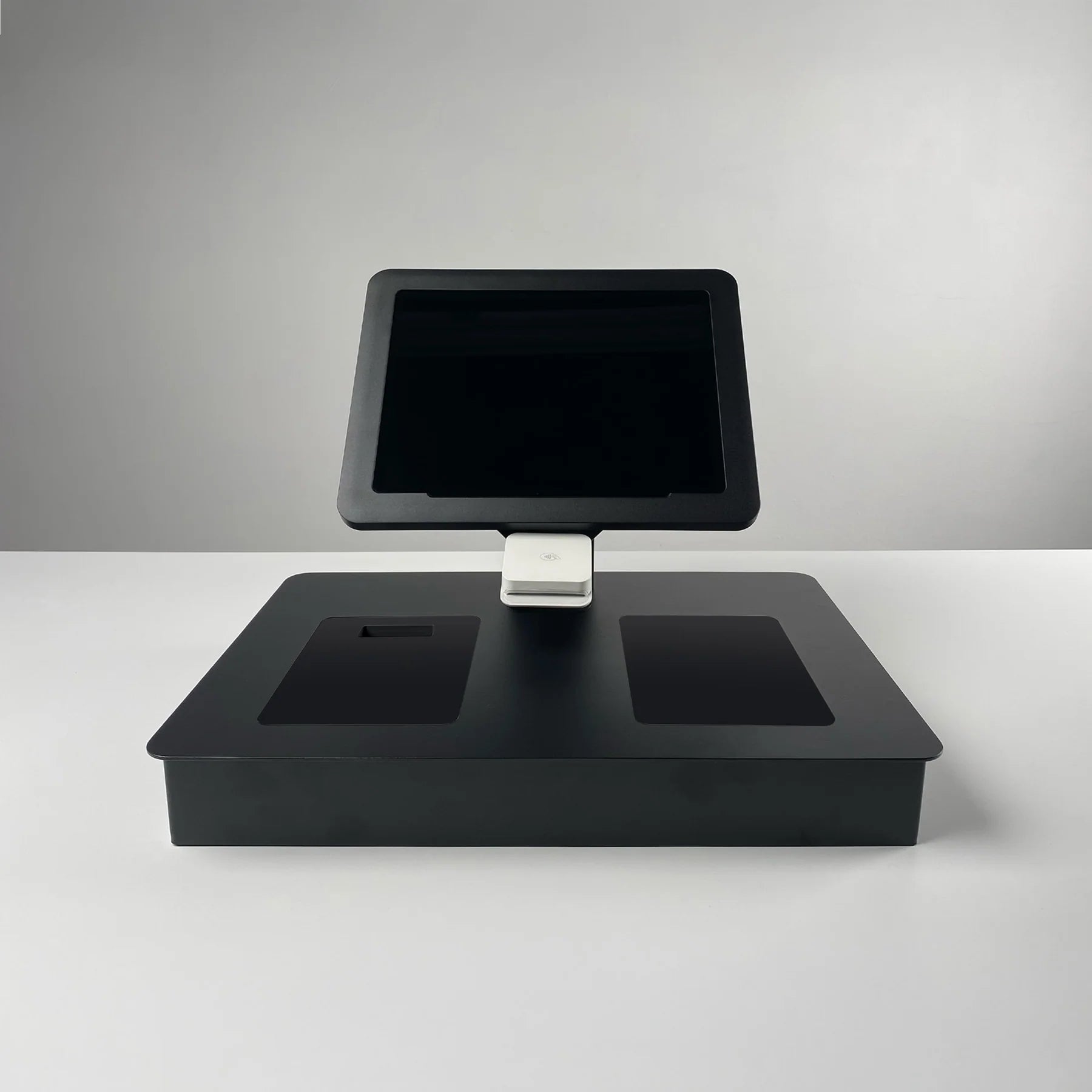 Mews Kiosk enclosures (Custom Base + Tablet Stand)