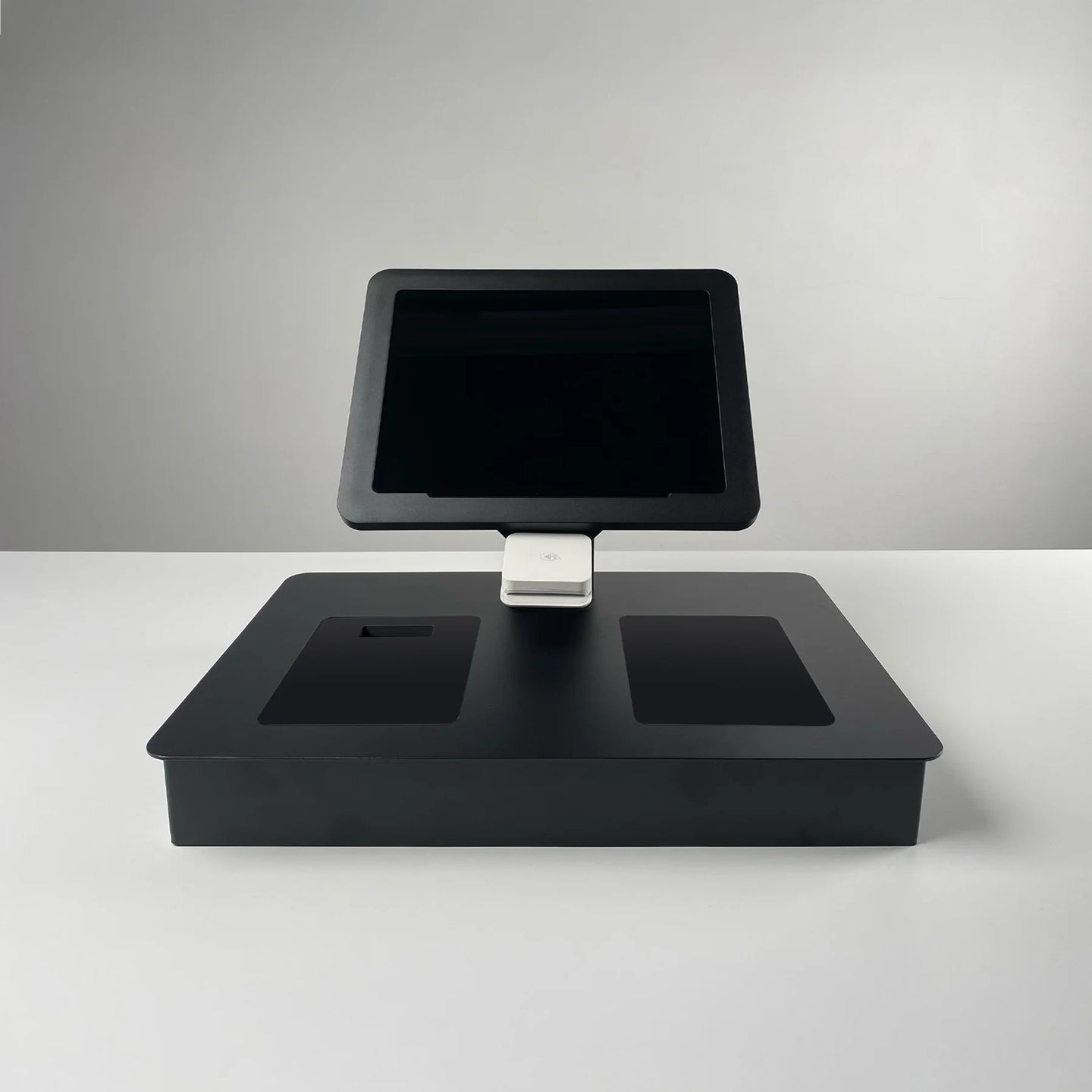 Mews Kiosk enclosures (Custom Base + Tablet Stand)