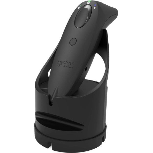 SocketScan S720 Linear Barcode & QR Code Reader, Black & Black Dock