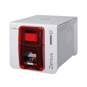 Evolis Zenius, Single Sided, 12 Dots/Mm (300 Dpi), Usb, Kit (Usb), Red - Evozencl