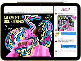 Apple iPad 11 Inch: A16 Chip, 11 Inch Model, Liquid Retina Display, 128 GB, Wi Fi 6, 12 MP Front and Rear Cameras, Touch ID, Full-Day Battery Life – Silver