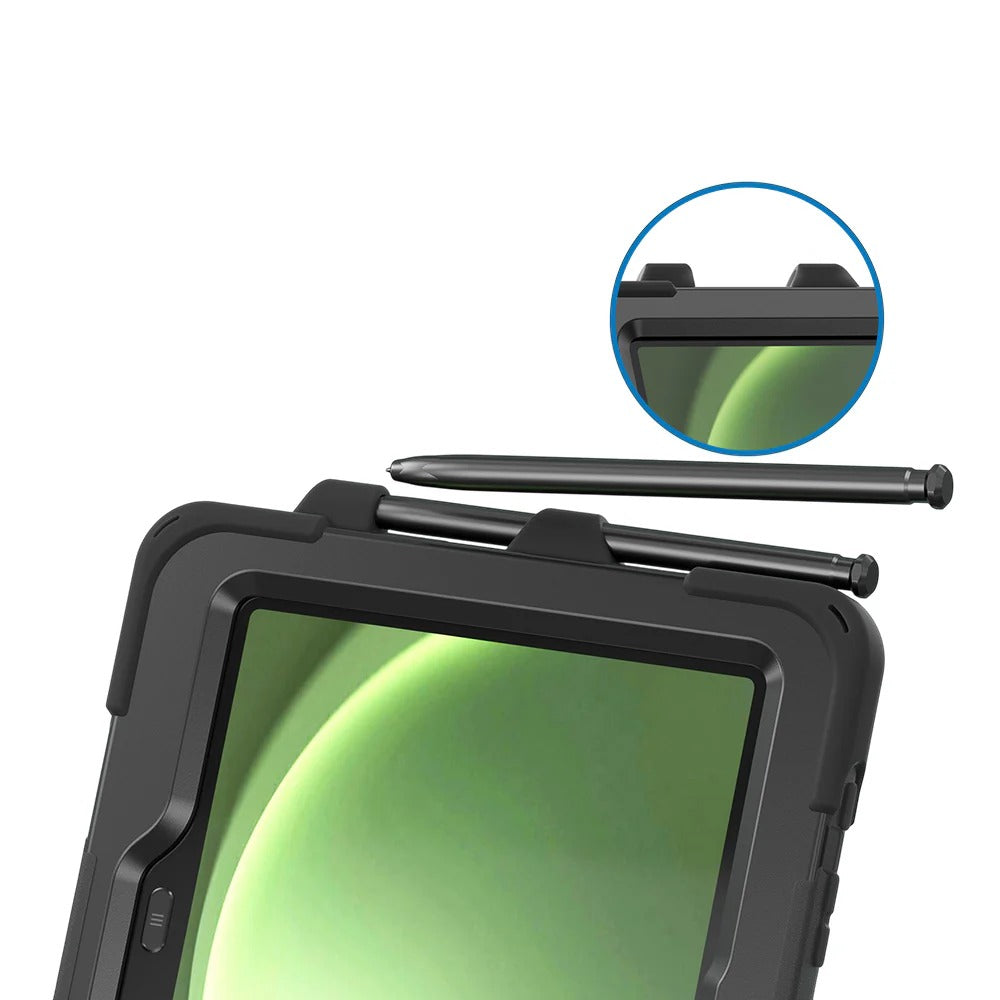 Strike Rugged Case with Hand Strap and Lanyard for Samsung Galaxy Tab Active5 Pro/4 Pro/ Pro