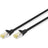 DIGITUS Cat 6A LAN Cable – 3 m – S/FTP Shielded – Black | 10Gbit/s - PoE++ - AWG 27/7 - LSZH - RJ45 Network Cable - Compatible with Cat 6 and Cat 7
