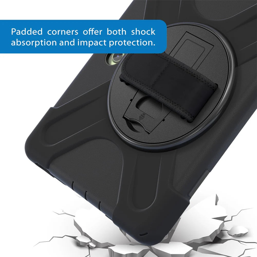 Strike Rugged Case with Hand Strap and Lanyard for Samsung Galaxy Tab Active5 Pro/4 Pro/ Pro