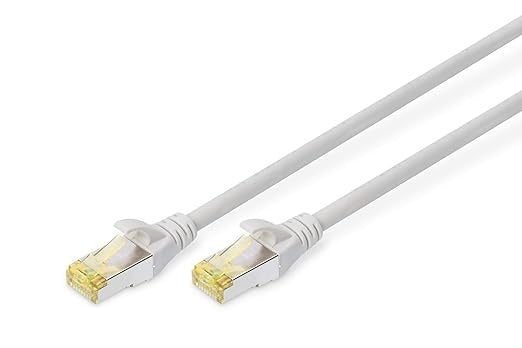 DIGITUS Cat 6A LAN Cable – 3 m – S/FTP Shielded – Black | 10Gbit/s - PoE++ - AWG 27/7 - LSZH - RJ45 Network Cable - Compatible with Cat 6 and Cat 7
